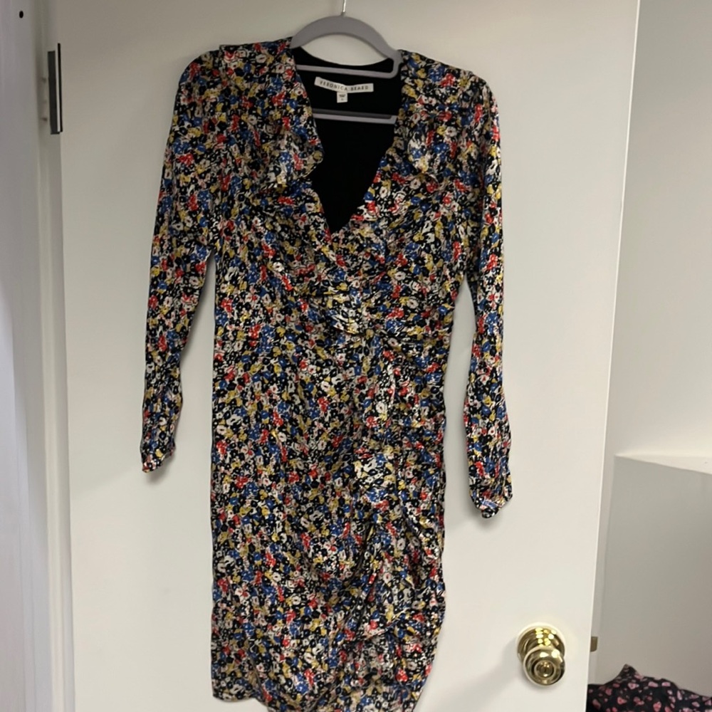 Veronica Beard Long Sleeve Multicolor floral dress